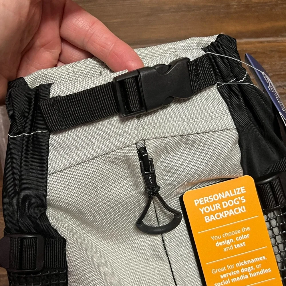 K9 Sport Sack Dog Backpack in Black and Gray XS (NWT)